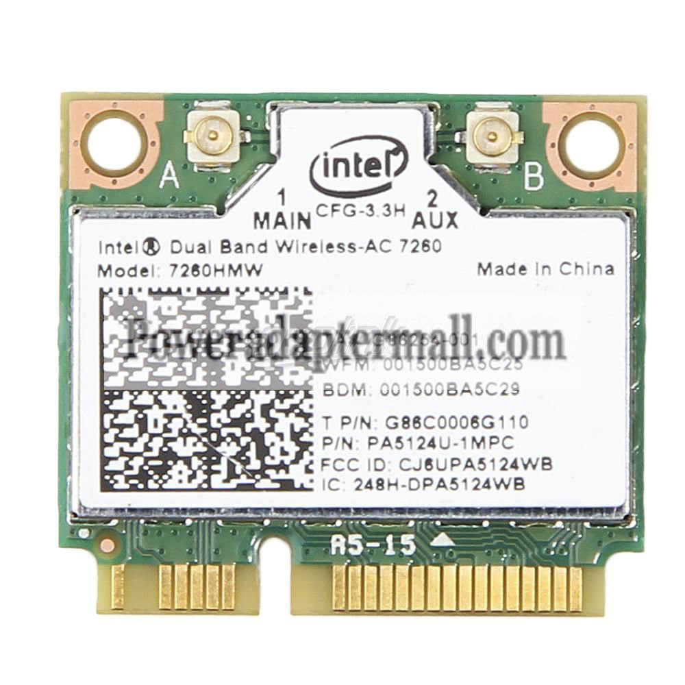 INTEL Duel Wireless-AC 7260 7260HMW 710661-001 Card 802.11AC Blo